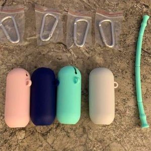 Silicone Straws (Set of 4)